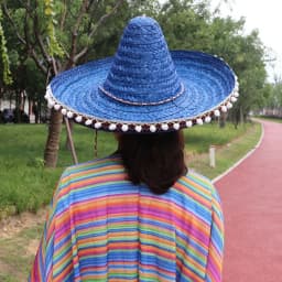 Summer Mexican Party Hat Colorful Wide Brim Straw Hats Men Women Summer Outdoor Sun Hat Sombrero Halloween Party Decor