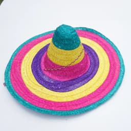 Summer Mexican Party Hat Colorful Wide Brim Straw Hats Men Women Summer Outdoor Sun Hat Sombrero Halloween Party Decor