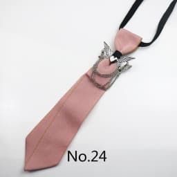 2025 New Luxury Ribbon Neckties Crystal Rhinestone Black Navy Ties For Men Women Brooch Lazy-ties School Uniform Collar Cravat