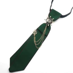 2025 New Luxury Ribbon Neckties Crystal Rhinestone Black Navy Ties For Men Women Brooch Lazy-ties School Uniform Collar Cravat