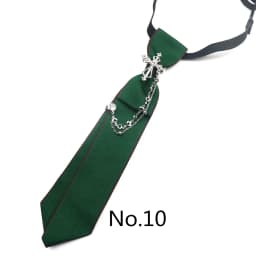 2025 New Luxury Ribbon Neckties Crystal Rhinestone Black Navy Ties For Men Women Brooch Lazy-ties School Uniform Collar Cravat