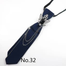 2025 New Luxury Ribbon Neckties Crystal Rhinestone Black Navy Ties For Men Women Brooch Lazy-ties School Uniform Collar Cravat