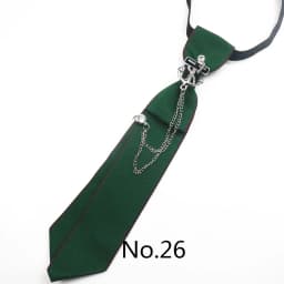 2025 New Luxury Ribbon Neckties Crystal Rhinestone Black Navy Ties For Men Women Brooch Lazy-ties School Uniform Collar Cravat