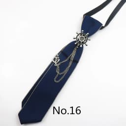 2025 New Luxury Ribbon Neckties Crystal Rhinestone Black Navy Ties For Men Women Brooch Lazy-ties School Uniform Collar Cravat