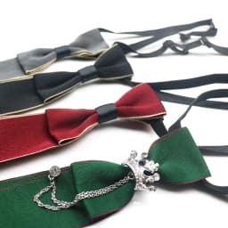 2025 New Luxury Ribbon Neckties Crystal Rhinestone Black Navy Ties For Men Women Brooch Lazy-ties School Uniform Collar Cravat