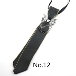 2025 New Luxury Ribbon Neckties Crystal Rhinestone Black Navy Ties For Men Women Brooch Lazy-ties School Uniform Collar Cravat