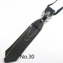 2025 New Luxury Ribbon Neckties Crystal Rhinestone Black Navy Ties For Men Women Brooch Lazy-ties School Uniform Collar Cravat
