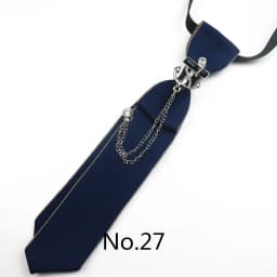 2025 New Luxury Ribbon Neckties Crystal Rhinestone Black Navy Ties For Men Women Brooch Lazy-ties School Uniform Collar Cravat