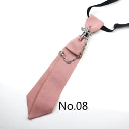 2025 New Luxury Ribbon Neckties Crystal Rhinestone Black Navy Ties For Men Women Brooch Lazy-ties School Uniform Collar Cravat