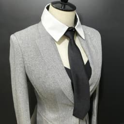 Fashionable Shirt False Collar with Necktie Front for Women's Detachable Collar