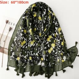 Luxury New Fashion Spot Print Ladies Women Scarf Female Cotton Linen Shawl Tassel Four Seasons Muslim Hijab Wrap Ventilate
