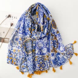 Luxury New Fashion Spot Print Ladies Women Scarf Female Cotton Linen Shawl Tassel Four Seasons Muslim Hijab Wrap Ventilate