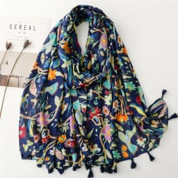 Luxury New Fashion Spot Print Ladies Women Scarf Female Cotton Linen Shawl Tassel Four Seasons Muslim Hijab Wrap Ventilate