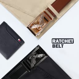 Men's Belt With Alloy Automatic Buckle, Fashion Men's Business Leisure Belt
