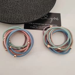 High Elasticity Geometric Hair Rope Simple Temperament Tied Hair Loop 10pc Spring Colorful Heart Elastic Hair Bands