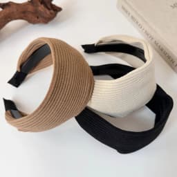 Retro Knitted Widened Headband for Women Elegant Simplicity All-Match Going Out Hairband Fashion Hair Accessories