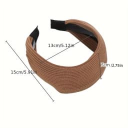 Retro Knitted Widened Headband for Women Elegant Simplicity All-Match Going Out Hairband Fashion Hair Accessories