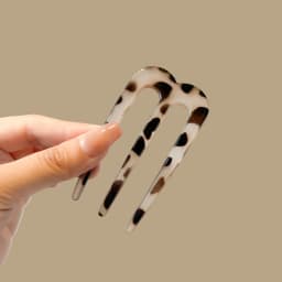 Fashion Colored U-Shaped Hairpin Hair Fork Trendy Acrylic Material Hair Clip for Women Girls Retro Jewelry Headwear Accessories