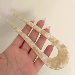 Fashion Colored U-Shaped Hairpin Hair Fork Trendy Acrylic Material Hair Clip for Women Girls Retro Jewelry Headwear Accessories
