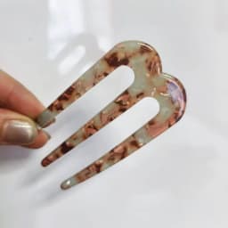 Fashion Colored U-Shaped Hairpin Hair Fork Trendy Acrylic Material Hair Clip for Women Girls Retro Jewelry Headwear Accessories