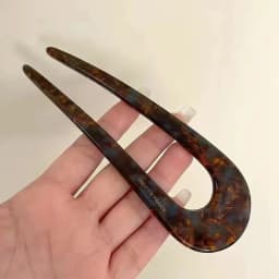 Fashion Colored U-Shaped Hairpin Hair Fork Trendy Acrylic Material Hair Clip for Women Girls Retro Jewelry Headwear Accessories