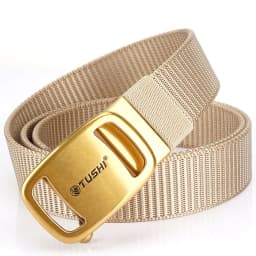 TUSHI New Tactical Belt Nylon Military Army Belt Outdoor Metal Buckle Police Heavy Duty Men's Training Hunting Belt