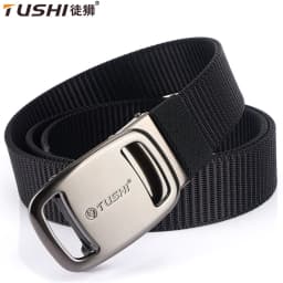 TUSHI New Tactical Belt Nylon Military Army Belt Outdoor Metal Buckle Police Heavy Duty Men's Training Hunting Belt