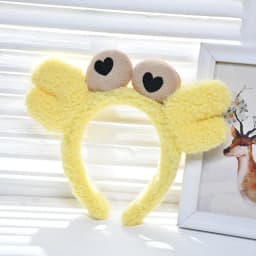 Cute Crab Big Eyes Pink Blue Yellow Red Green Orange Non-Slip Fluffy Hair Hoop Headbands Headwear For Women