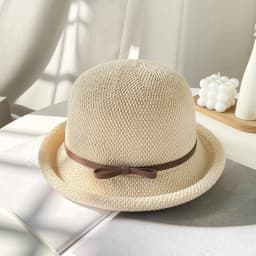 Casual Knitted Cotton Linen Bucket Hat Women's Fashionable Korean Style Curly Fisherman Cap Short Brim Versatile Leisure...