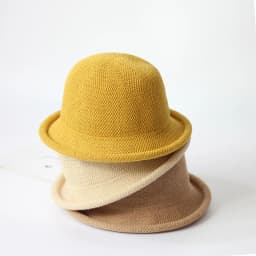Casual Knitted Cotton Linen Bucket Hat Women's Fashionable Korean Style Curly Fisherman Cap Short Brim Versatile Leisure...