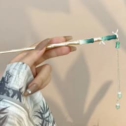 Chinese Style Vintage Hairpin Elegant Tassel Flower Hair Stick For Girl's Long Dress Cheongsam Hanfu Retro Hair Accessories