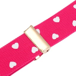 Kids Girl Stretch Waist Belt Adjustable Heart Belt Elastic Belts Uniform Belt for Teen Kids Girls Dresses