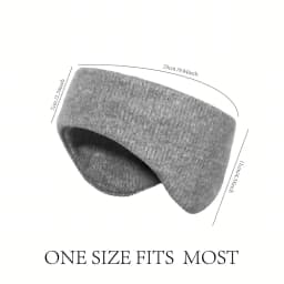 Winter Thermal Double-Deck Knitted Headband Ear Warmer Sports Sweatbands Outdoor Running Skiing Windproof Elastic Headwear