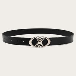 Stylish Oval Cross Metal Buckle Belt - Durable, Simple, and Universally Compatible - Unisex Gift Idea for Men and Women