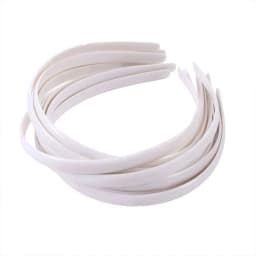 10Pcs White Fashion No Teeth Hairband Plain Lady Plastic Hair Band Headband Girl Hair Accessories