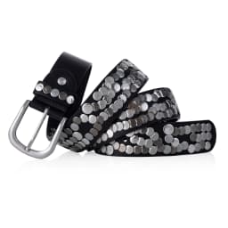 Women Belt Fashion Punk Pin Buckle Vintage Rivets Luxury Lady's Original Leather Belts For Women Jeans Waistband Female