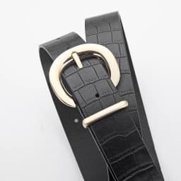 Fashionable Alligator Pattern Belts for Woman 105cm Durable PU Gold Color Buckle Belts Woman's Jeans Belts