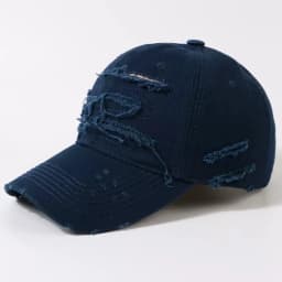 New Ripped Rimmed Baseball Hats for Men and Women Old Curved Brim Caps Personalized Casual Shade Outdoor Sunscreen Hip Hop Hats