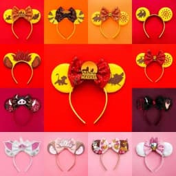 Disney Yellow Mickey Mouse Ears Hairbands The Lion King Simba Headbands for Girls Kids Pumbaa Headwear Women Hair Accessories