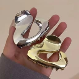 New Exquisite Metal Hair Claw Elegant Hollow Geometric Small Hair Clips Korean Barrettes Girs Hairpin Fashion Hair Accessories