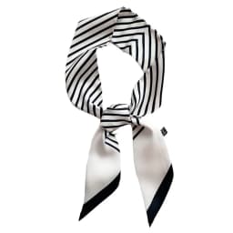 ins small silk scarf simple stripe women's for Women, Kawaii Aesthetic Hairband Style, Daily Office Party Holiday Gift Trendy