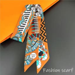 1PC Korean Fashion New Women's Twill Decorative Ribbon Small Scarf Binding Bag Handle Ribbon Hair Band Small Scarf Headband
