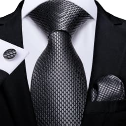 Hi-Tie Mens Gift Tie Set Striped Paisley Floral Pink Red Grey Black Wedding For Men Design Hanky Cufflink Dropshipping