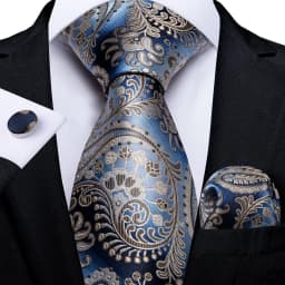Hi-Tie Mens Gift Tie Set Striped Paisley Floral Pink Red Grey Black Wedding For Men Design Hanky Cufflink Dropshipping