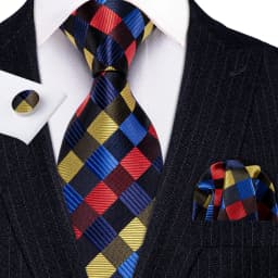Hi-Tie Mens Gift Tie Set Striped Paisley Floral Pink Red Grey Black Wedding For Men Design Hanky Cufflink Dropshipping