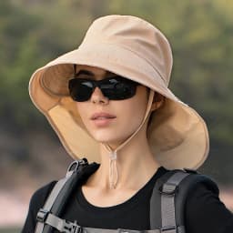 Summer Hat Women Outdoor UV Anti Neck Protection Sun Visor Men Fishing Hiking Wide Brim Shawl Sunscreen Ponytail Cap Undefined