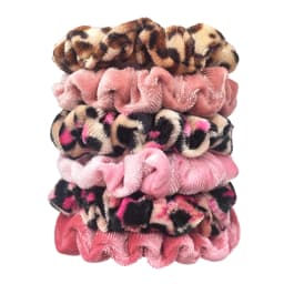 24/50/6pcs Scrunchies Women Velvet accessoires for boutique Cute Leopard High Quality Elastic Headwear Ponytail Hair Tie