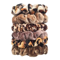 24/50/6pcs Scrunchies Women Velvet accessoires for boutique Cute Leopard High Quality Elastic Headwear Ponytail Hair Tie