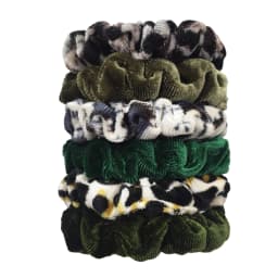 24/50/6pcs Scrunchies Women Velvet accessoires for boutique Cute Leopard High Quality Elastic Headwear Ponytail Hair Tie