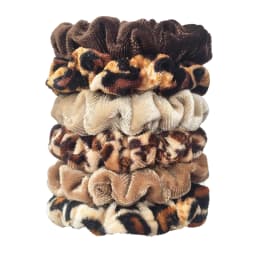 24/50/6pcs Scrunchies Women Velvet accessoires for boutique Cute Leopard High Quality Elastic Headwear Ponytail Hair Tie